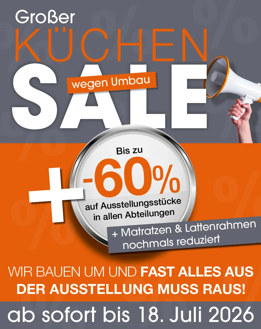 Großer Abverkauf